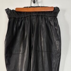 SUNCOO Eco-Leather Paperbag Waist Johan Pants Size S